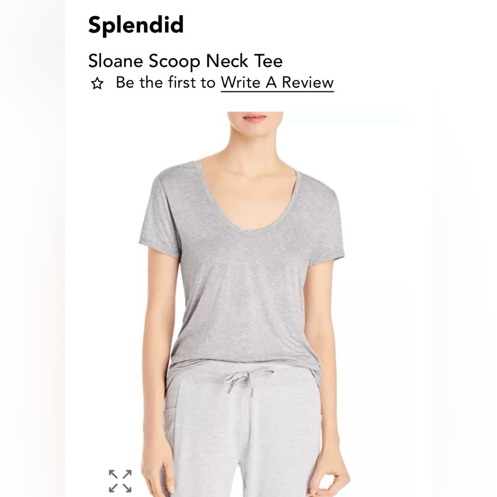 Splendid Heather Gray Tee - S